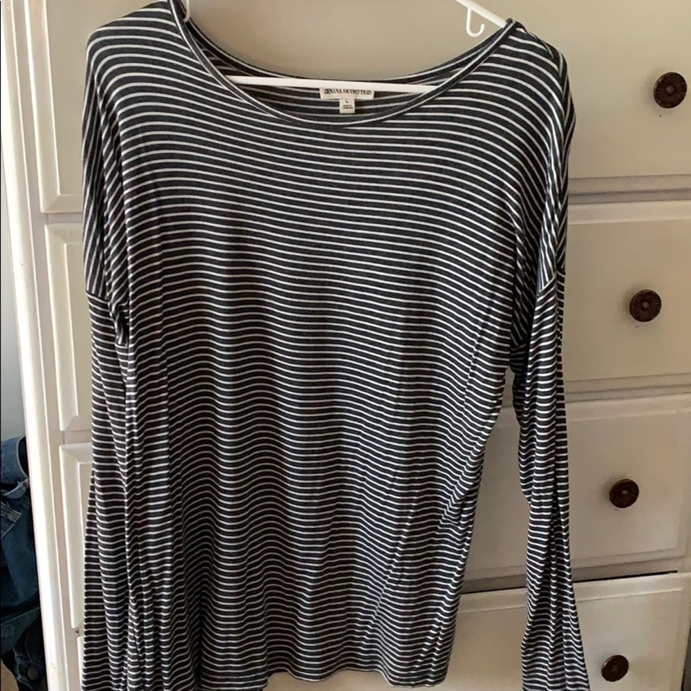 Zenana Outfitters striped long sleeve top